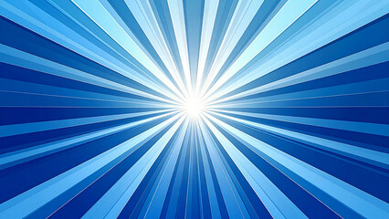 Radiant blue burst lines with brilliant explosion of strength and serenity  
