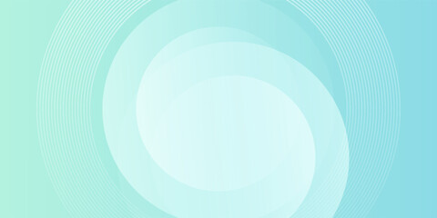 Smooth green and blue color gradient circle background. Cirle shapes geometric design. Modern banner, poster, invitation, header. Vector EPS 10.