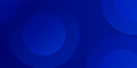 Abstract blue circle gradient dark blue background.