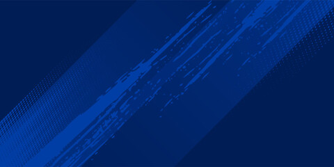 Abstract blue color pattern gradient grunge texture halftone background. Dynamic shapes grunge and dots combination.