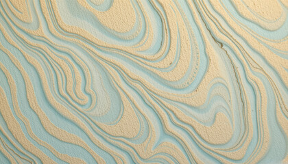 Abstract Topographic Pattern with Flowing Organic