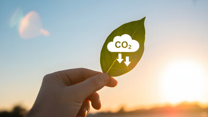 hand holding a green leaf
