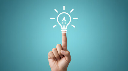 hand holding light bulb