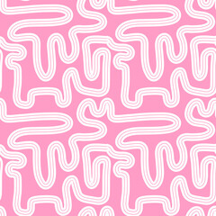 Basic Geometric hand drawn abstract patterns for backgrounds, prints, backdrops, clothing, fashion, textiles and design © Zunaira