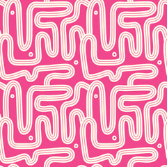 Basic Geometric hand drawn abstract patterns for backgrounds, prints, backdrops, clothing, fashion, textiles and design © Zunaira