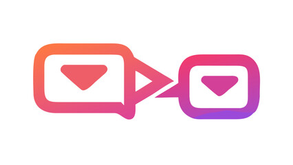 Instagram direct message icon, symbolizing communication, connection, and instant messaging in the digital age