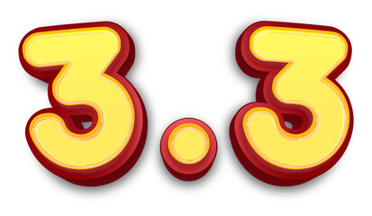 3.3 Special Offer 3D Glossy Typography for Online Shopping