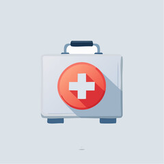 Fototapeta premium First aid kit icon symbolizing health care safety and medical assistance