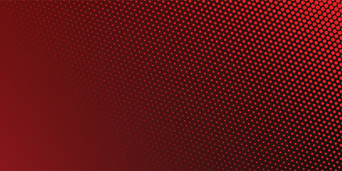 Red diagonal geometric shape with halftone. Modern fiber textured vector