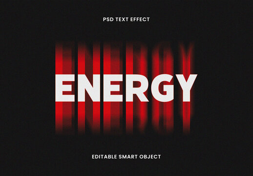 Speed Motion Blur Energy Text Effect
