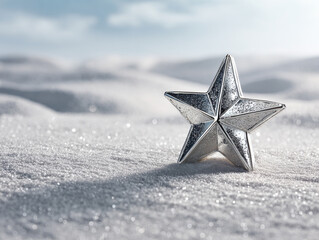 Minimalist Star Ornament Outdoors