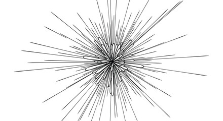 A dazzling burst of radiant lines emanates outwards from a central point creating a captivating abstract visual.