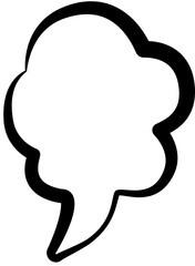 Speech bubble comic for chat symbol, talk, dialog © Iyrin