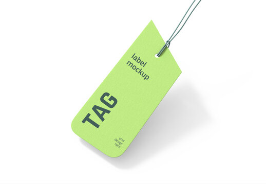 Label Tag PSD Mockup