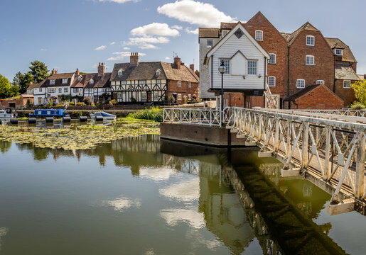 Abbey Mill, Tewkesbury, UK, also known as Fletcher&rsquo;s Mill. A mill has been here since 1190; the monks of nearby Tewkesbury Abbey had a channel dug from the River Avon to power a mill to grind grain.