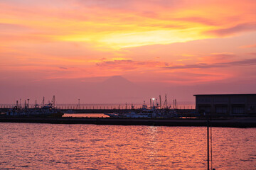 江ノ島の夕焼け