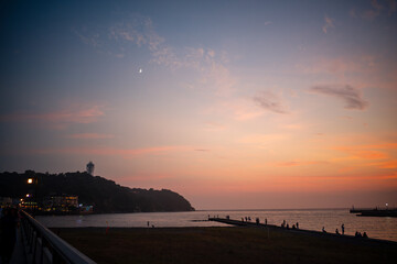 江ノ島夕焼け