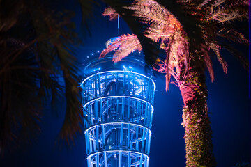 江ノ島シーキャンドルのライトアップ