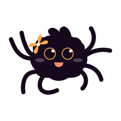 Cute Halloween Spider Elements 