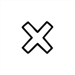 Fototapeta premium cross mark vector