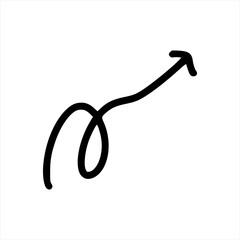 arrow doodle handrawn vector