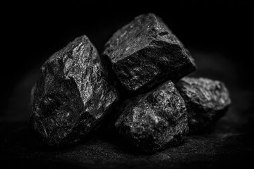 Fototapeta premium Close-up black stones