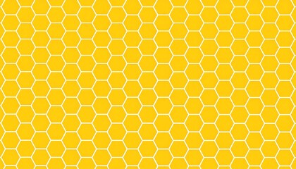 Yellow honeycomb pattern