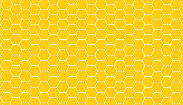 Yellow honeycomb pattern