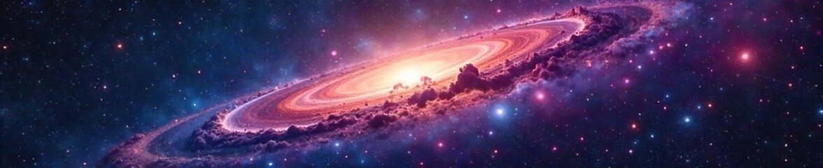 Naklejka premium A Vibrant Cosmic Map Galaxies, Nebulae, and Constellations in Stunning Detail ? Ideal for Science Fiction, Astronomy, and Space Exploration Projects