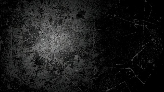 Grunge scratch texture overlay wit high contract gritty visual layer for graphice design