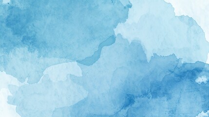 Fototapeta premium Blue watercolor vector background. Abstract hand paint square stain backdrop