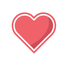love vector icon on white background