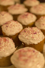 Close-up of traditional Easter bread kulich, freshly baked at home. Warmth and joy of homemade holiday treats. Family celebration, and the time-honored ritual of preparing Easter pastries with love.