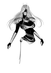 女性、戦士、ファッション