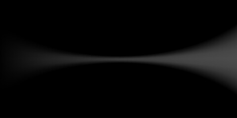Abstract black background with a smooth light gradient forming a symmetrical tunnel-like shape. Minimal and modern concept suitable for technology, luxury, or digital design themes.