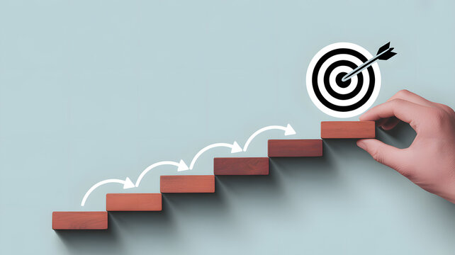Achieve your goals by building a successful path one step at a time, with a clear target