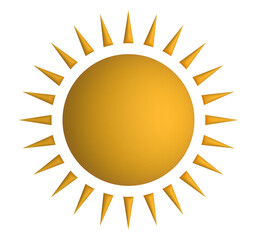 sun icon vector illustration