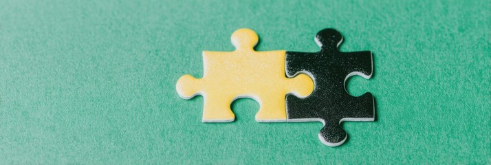 Innovative Premium Puzzle Piece Fitting Concept Showing Women Cricket Contribution in Modern Teamwork for Business and Marketing Campaigns