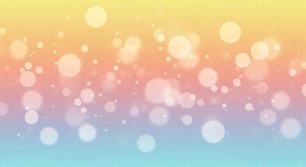 Soft gradient bokeh lights with pastel colors background