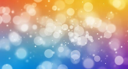 Obraz premium Vibrant bokeh lights abstract background with rainbow colors