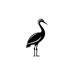 Fototapeta premium Black Heron Silhouette Image