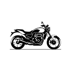 Obraz premium Motorcycle Illustration Black and White