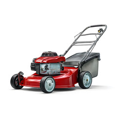 lawnmower isolated on white background