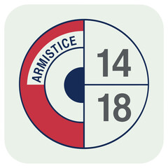 Armistice 14-18 emblème commémoratif