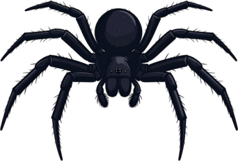 Spider Icon Isolated on White Background