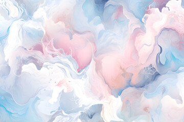 水彩で描いたマーブル模様の背景素材