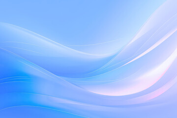 滑らかな透明感のある青色のウェーブ