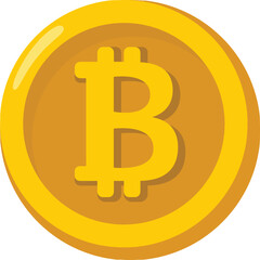 Bitcoin Logo Symbol for Cryptocurrency and Digital Finance