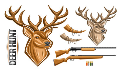 Vector set for Deer Hunt