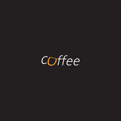 Coffee handwritten word isolated on white background